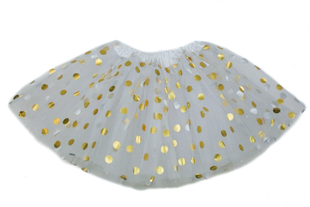 Gold Polka Dot Teen Tutu