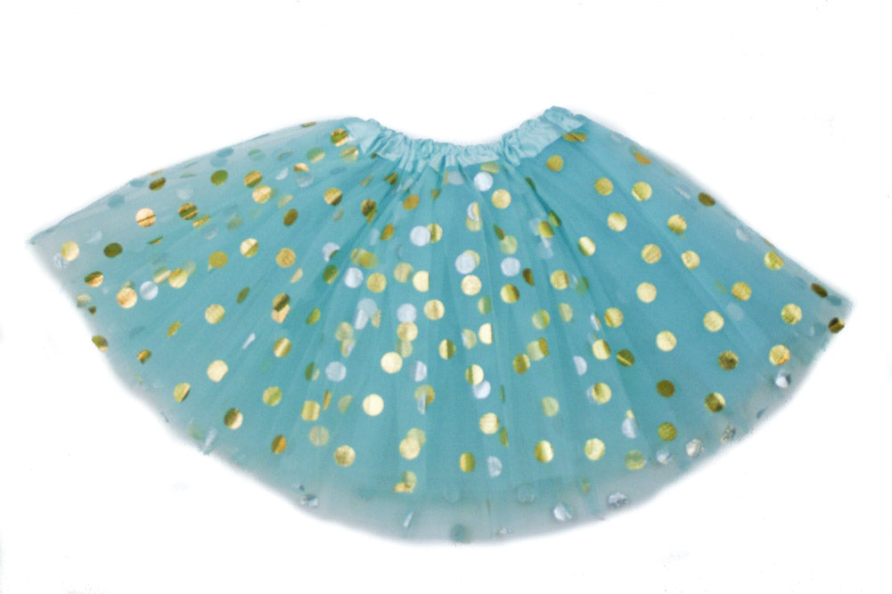 Gold Polka Dot Teen Tutu