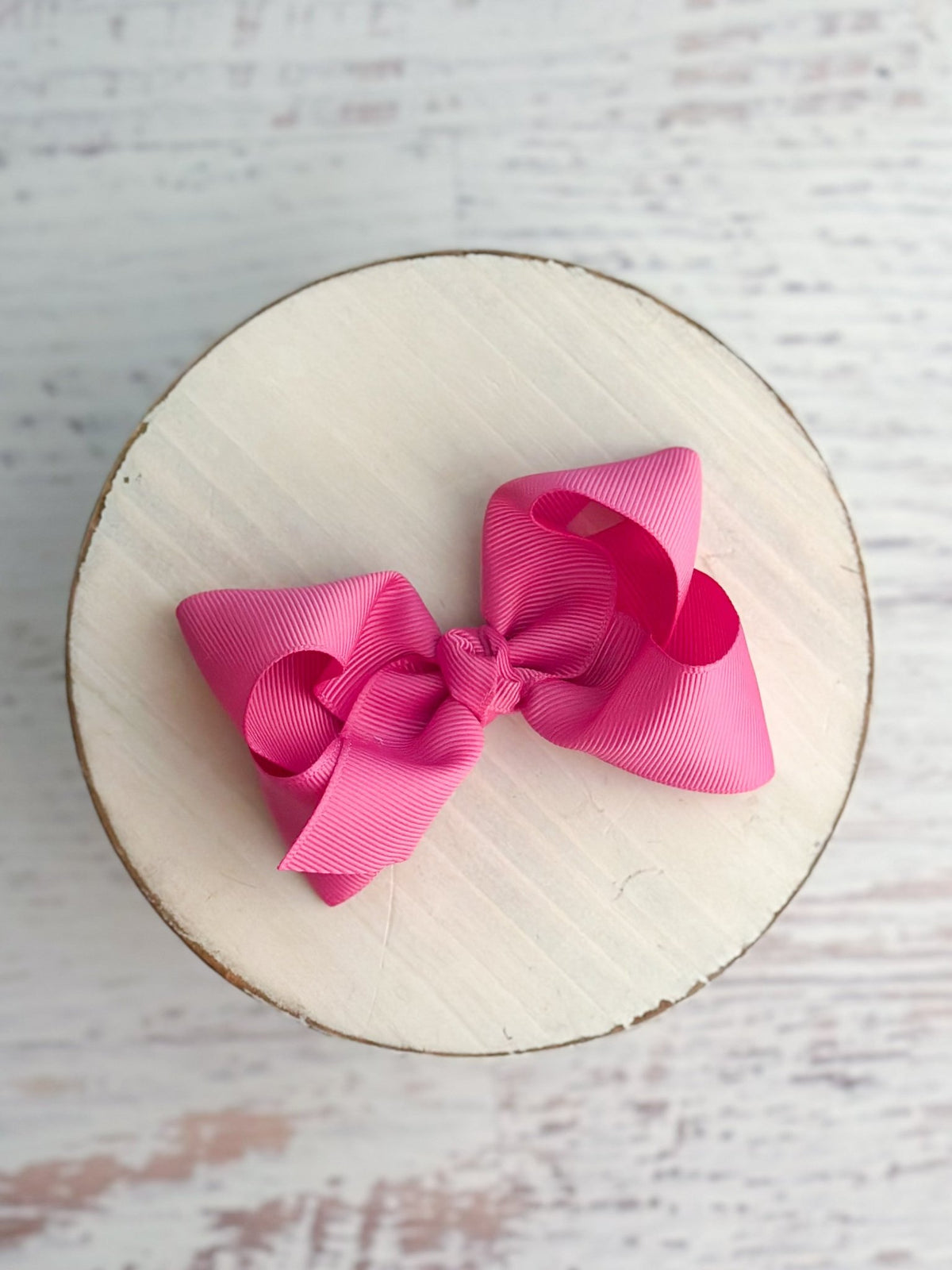 4 inch fuchsia essential grosgrain hair bow