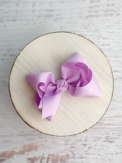 4 inch lavender essential grosgrain hair bow