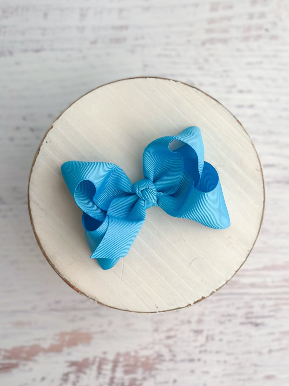 4 inch turquoise essential grosgrain hair bow