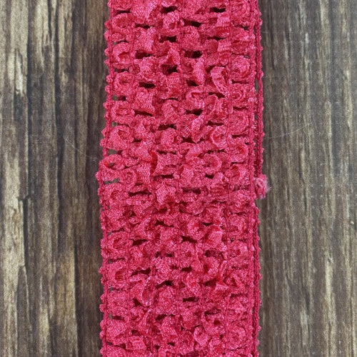 Hot Pink Individual Crochet 1.5" Headband
