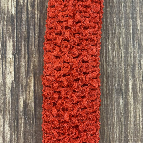 Red Individual Crochet 1.5" Headband