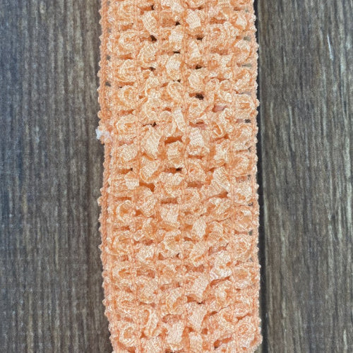 Peach Individual Crochet 1.5" Headband
