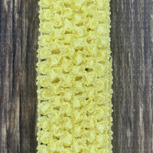 Light Yellow Individual Crochet 1.5" Headband