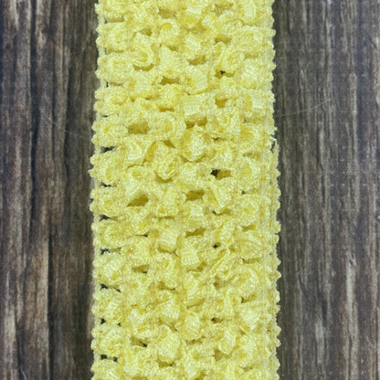Light Yellow Individual Crochet 1.5" Headband