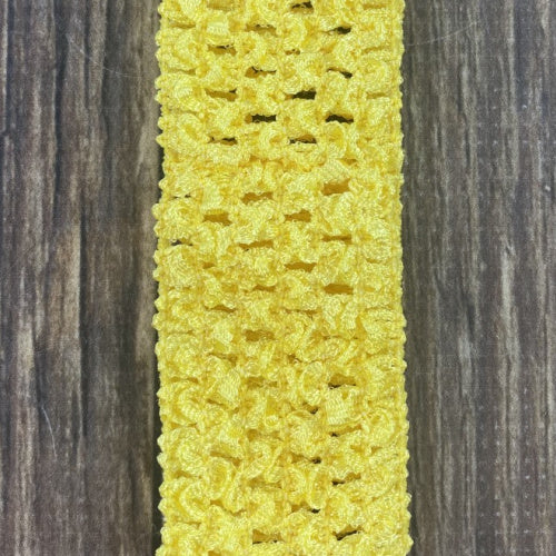 Lemon Yellow Individual Crochet 1.5" Headband