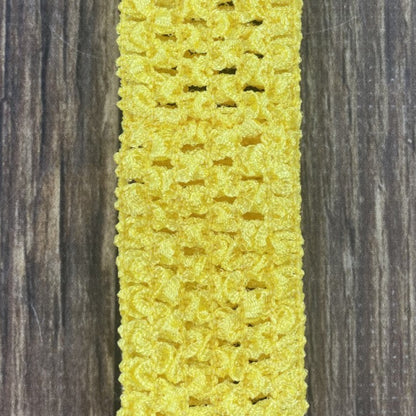 Lemon Yellow Individual Crochet 1.5" Headband
