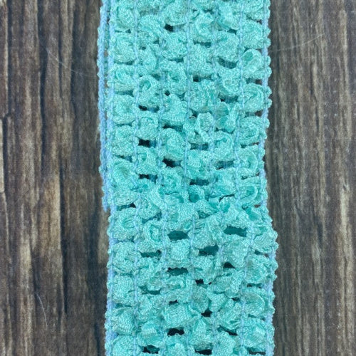 Aqua Individual Crochet 1.5" Headband