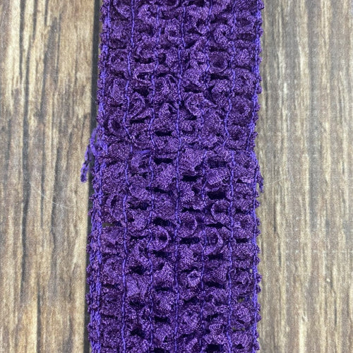 Eggplant Individual Crochet 1.5" Headband