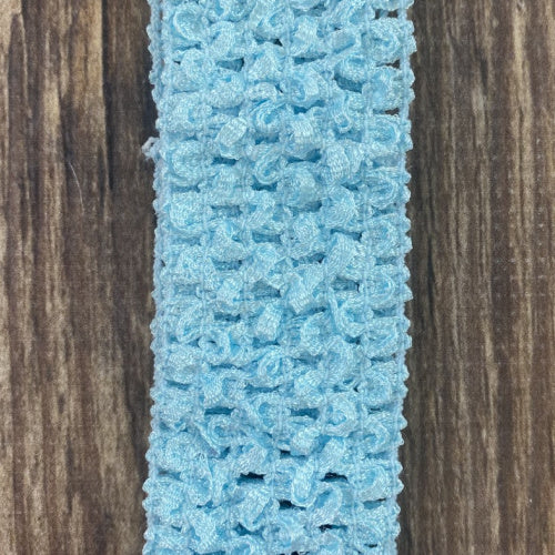 Light Blue Individual Crochet 1.5" Headband
