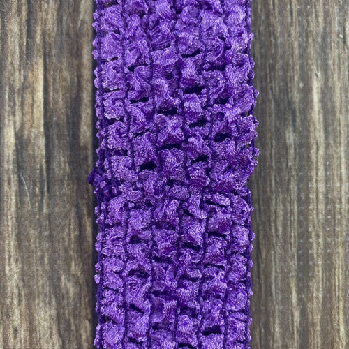 Purple Individual Crochet 1.5" Headband