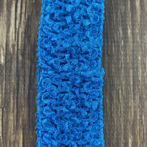 Ocean Blue Individual Crochet 1.5" Headband