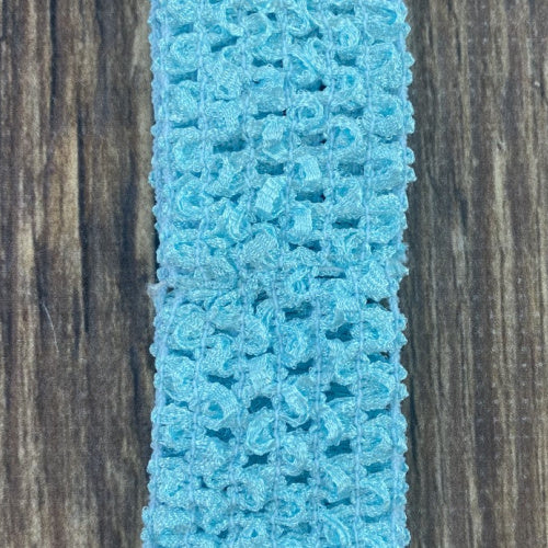 Sky Blue Individual Crochet 1.5" Headband