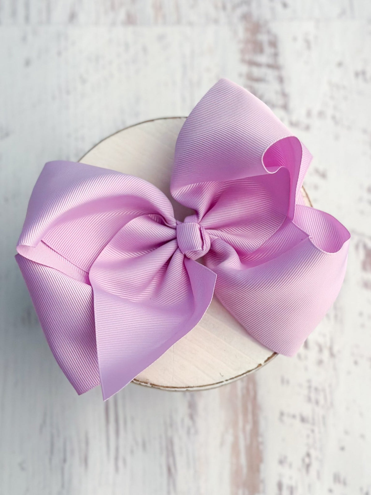 6.5 inch lavender Texas size grosgrain hair bow