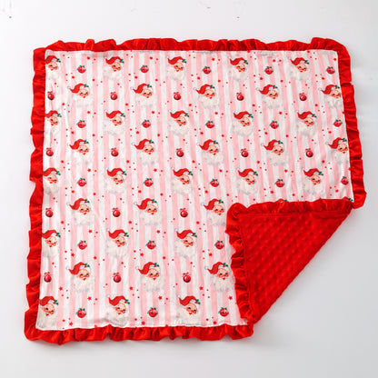 Santa & Stripes Baby Blanket