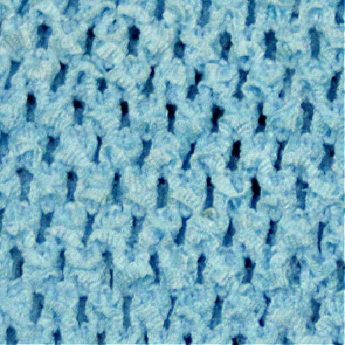 Light Blue Lined Crochet Tutu Top