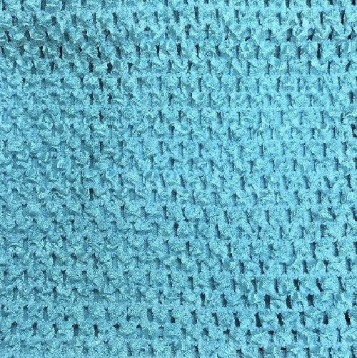 Blue Aqua Lined Crochet Tutu Top