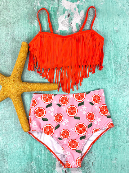 Mommy & Me Fringed Fruit Bikini-Womans