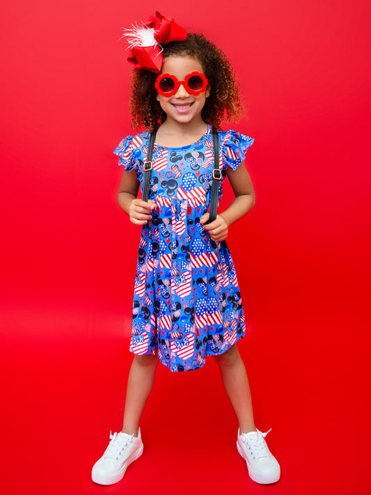 Mickey & Minnie Mouse Patriotic Dress