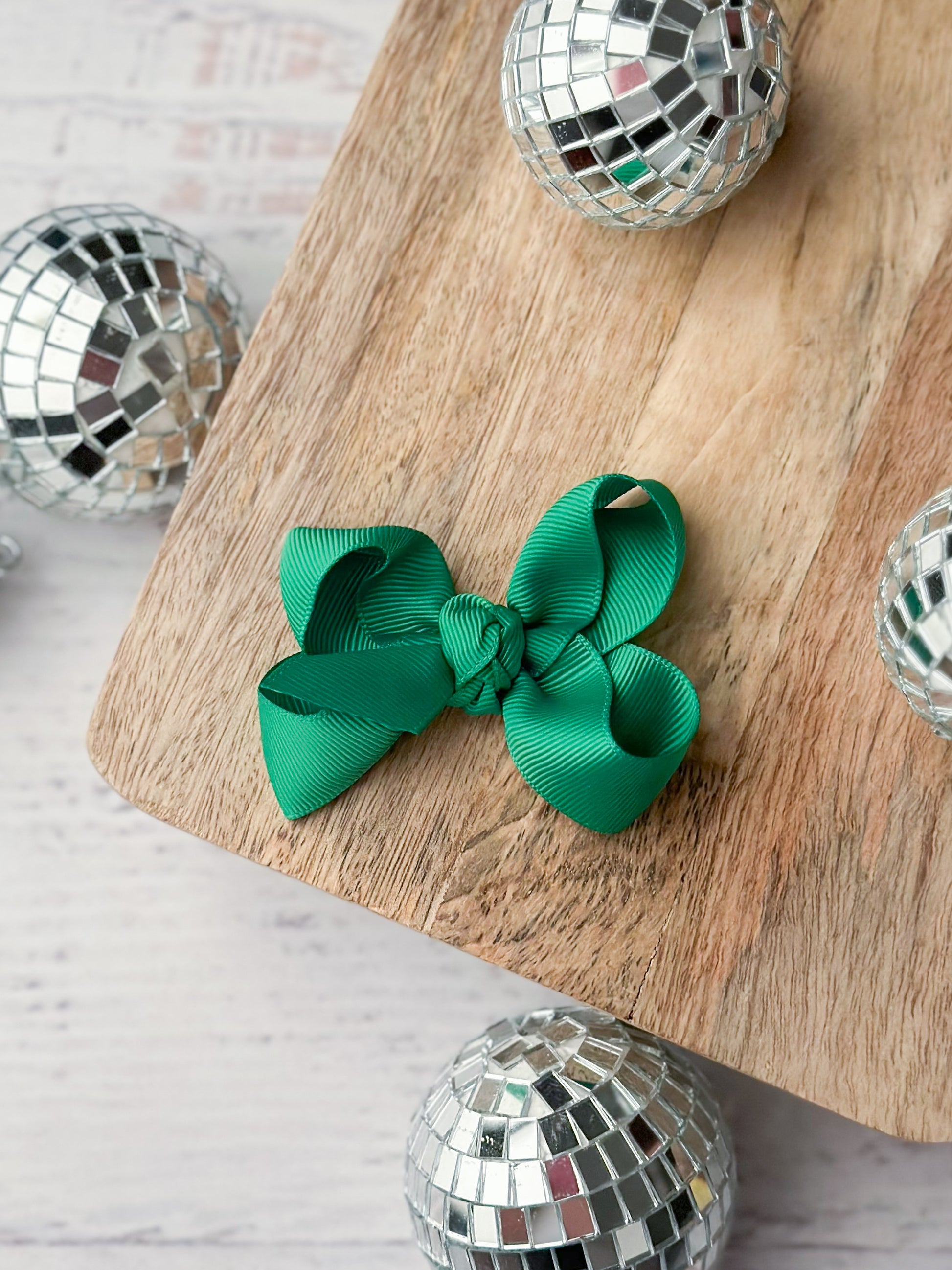 Green Original Grosgrain Hair Bow