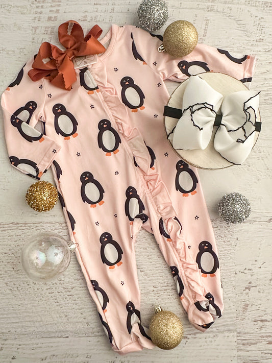 Penguins Galore Infant Girl Onesie