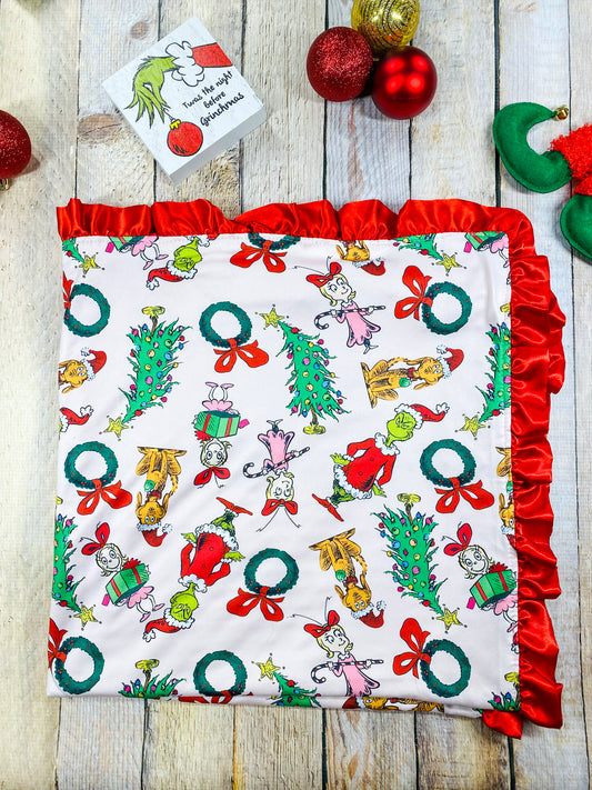 It's Grinchmas Time Baby Blanket