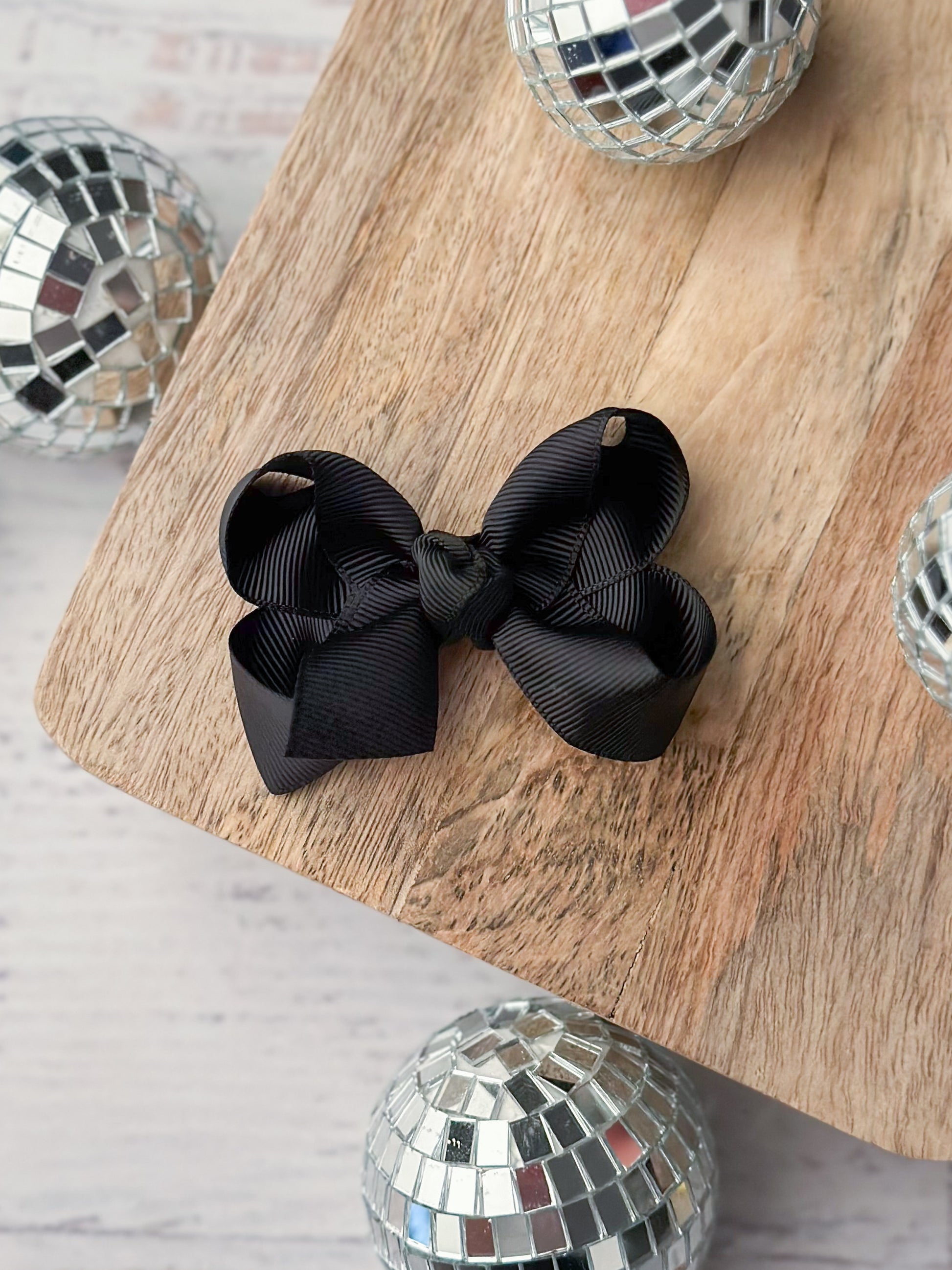 Black Original Grosgrain Hair Bow
