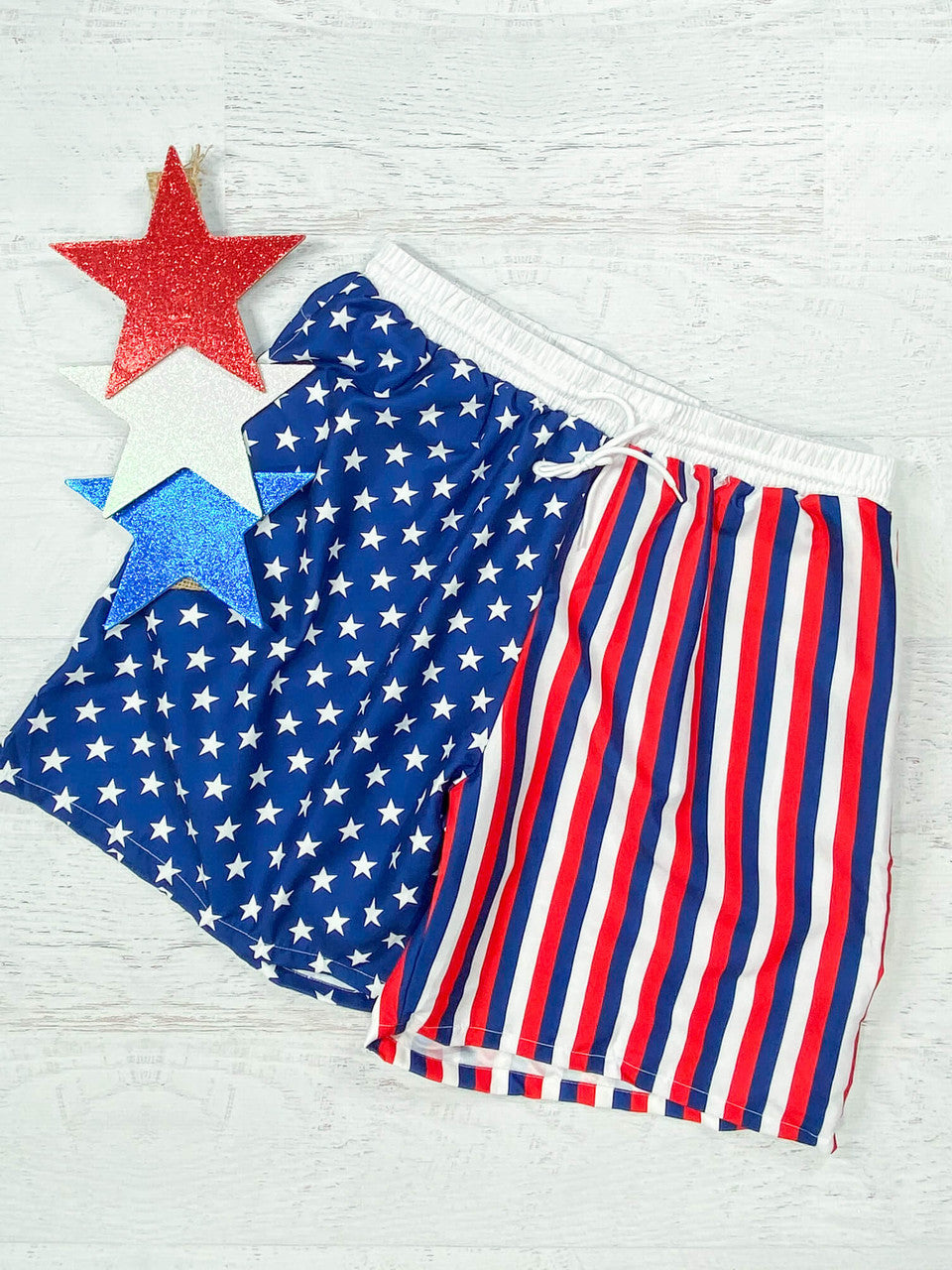 Stars and stripes swim trunks - Mens