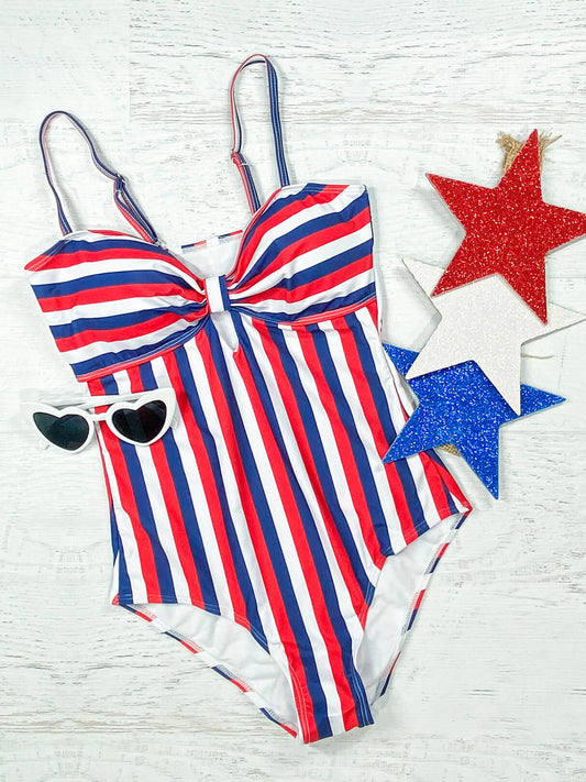 Stars and stripes one piece - Womens