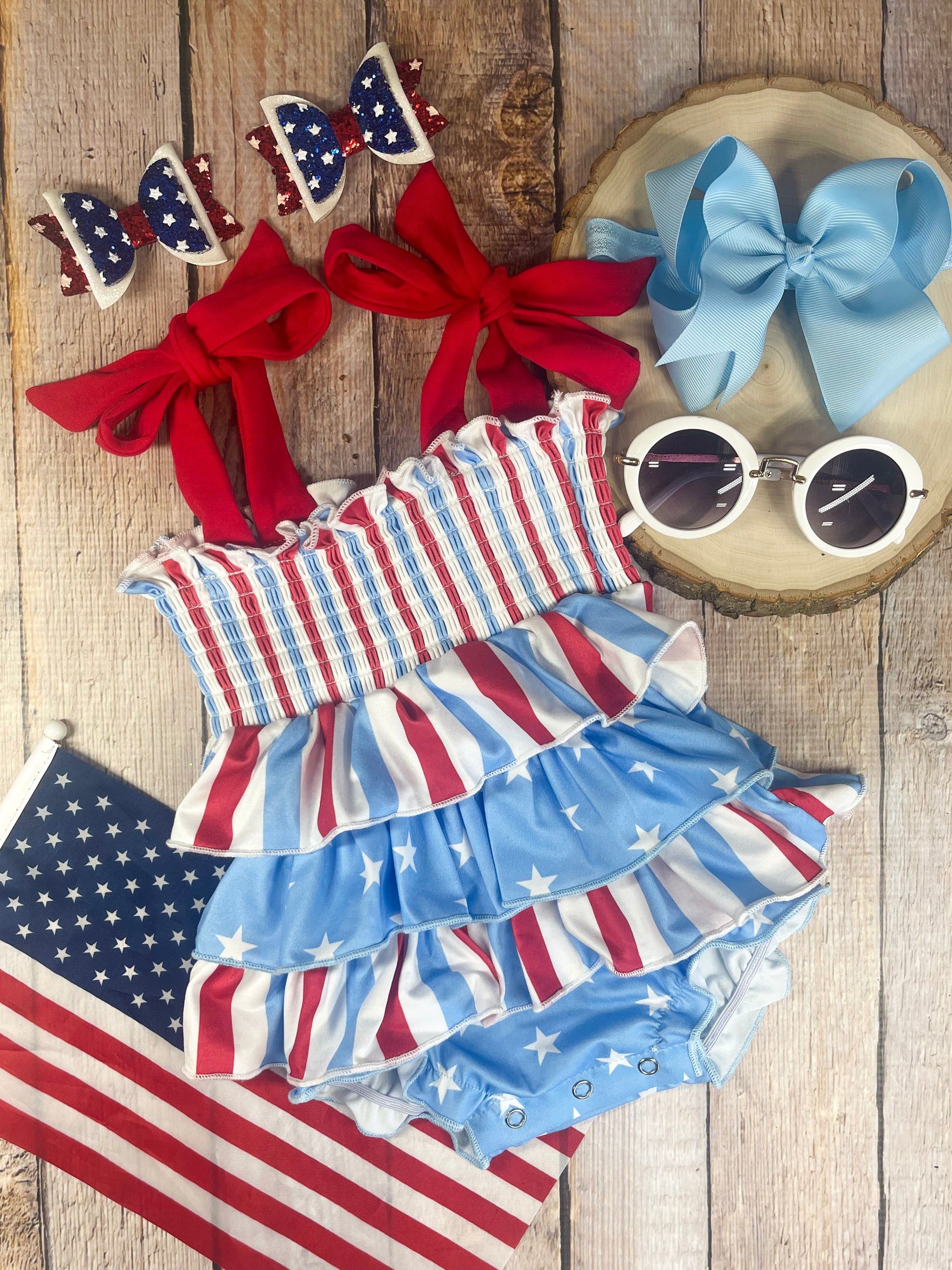 infant romper for 4th of july