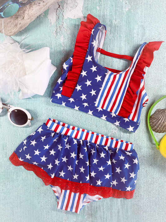 Freedom & Ruffles Swimsuit