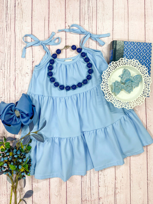 Blue Smocked Dress