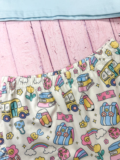 Close up photo of waistband on the shorts