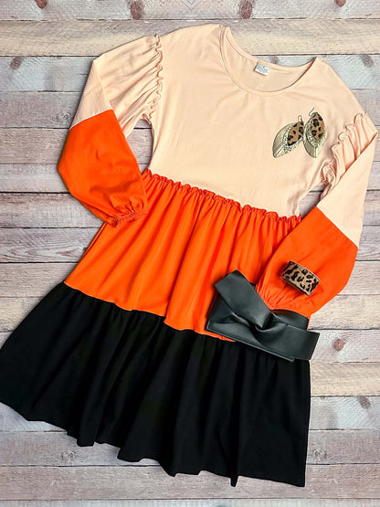 Girls Colorblock Tiered Dress: FINAL SALE