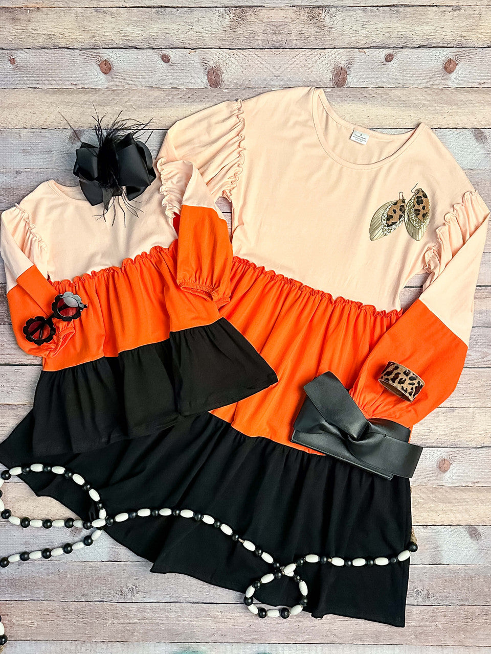 Girls Colorblock Tiered Dress: FINAL SALE