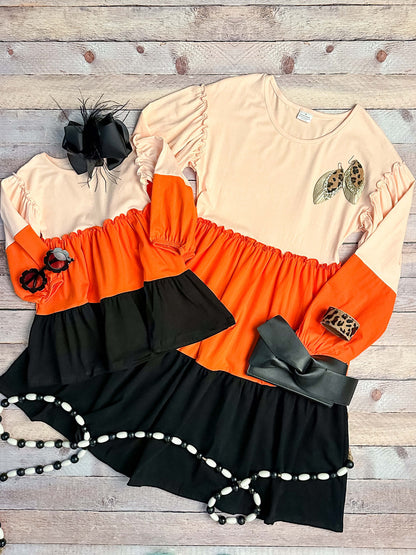 Girls Colorblock Tiered Dress: FINAL SALE