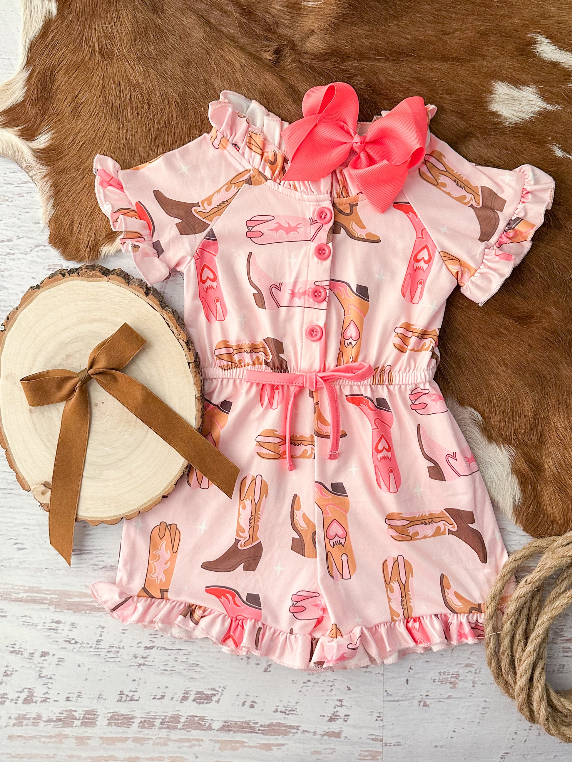 Cowgirl Boots Romper