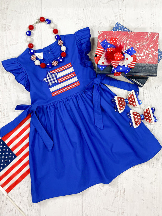 blue flag dress