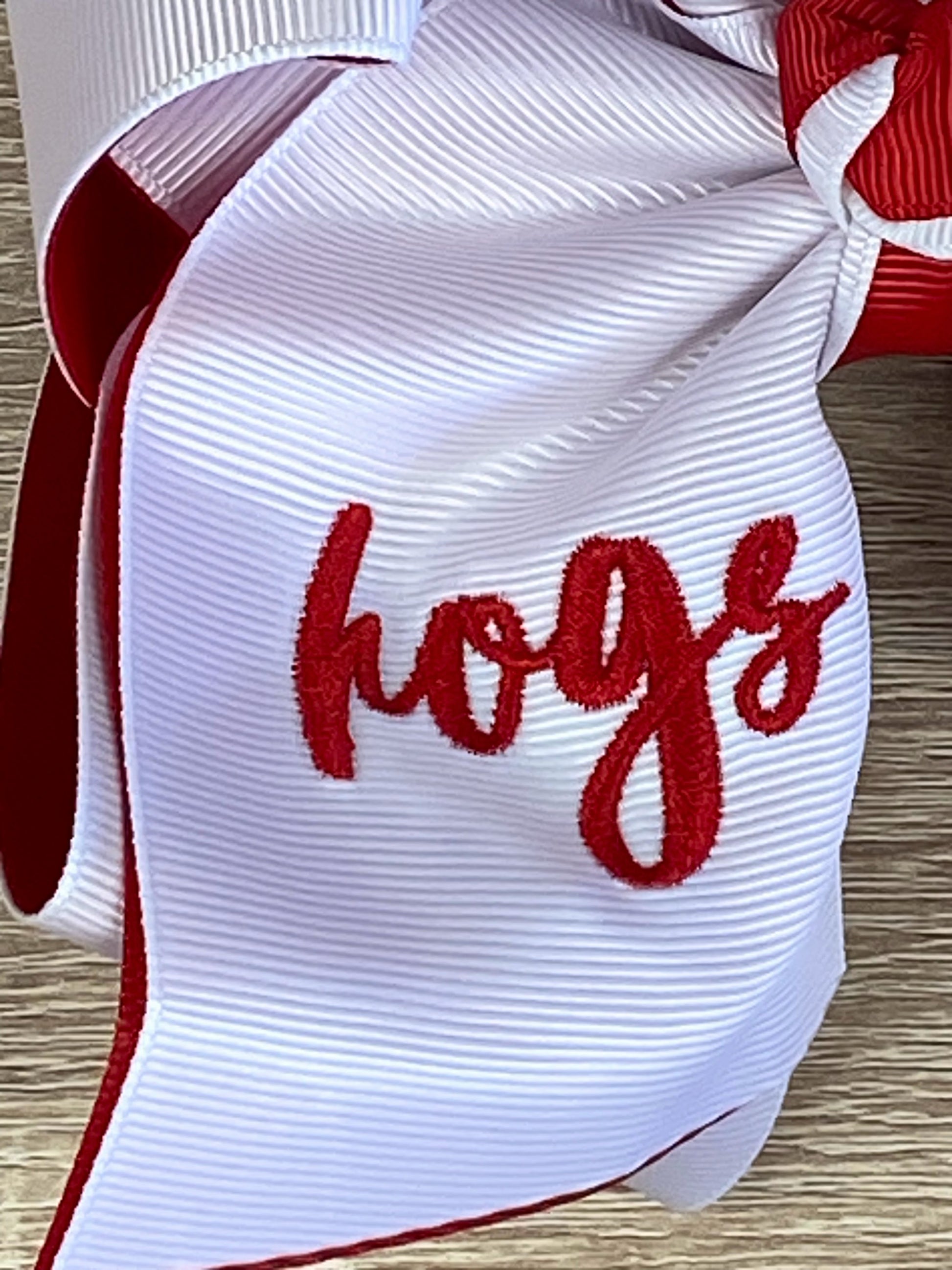 Hogs Double Layer School Spirit Hair Bows