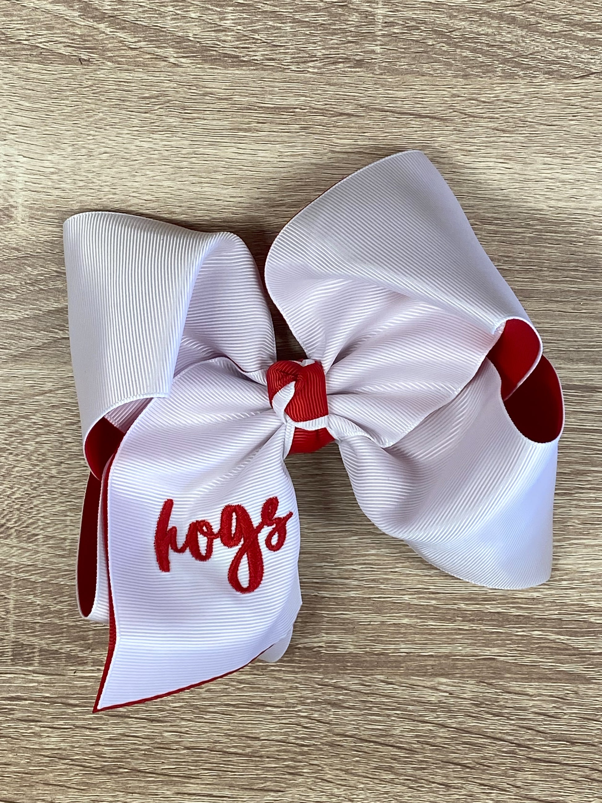Hogs Double Layer School Spirit Hair Bows