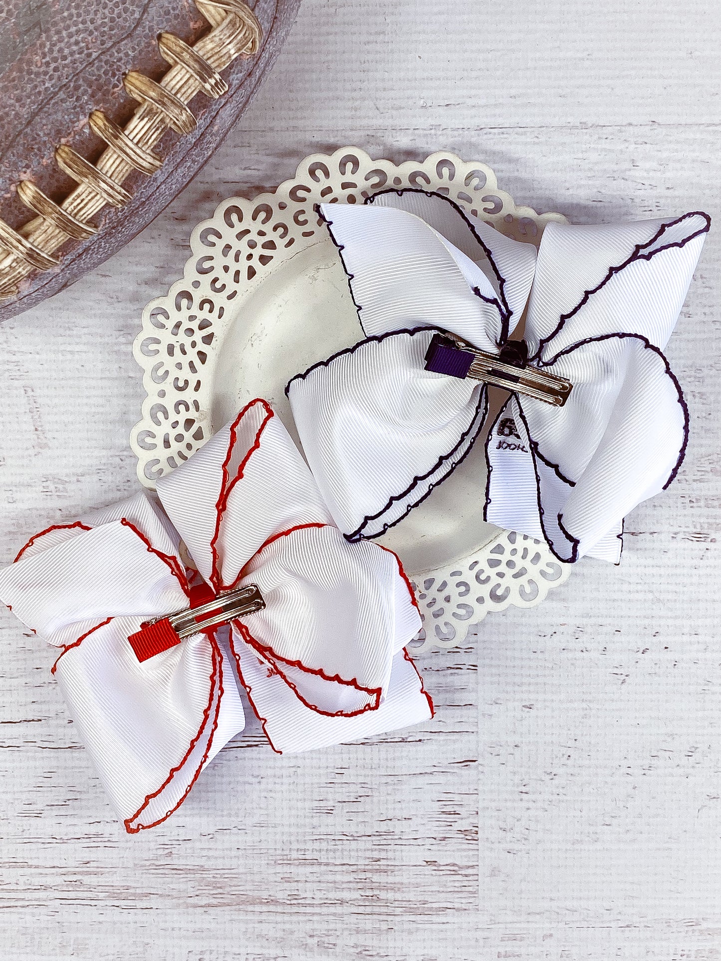 Bay Area Christian School Moonstitch Hair Bow