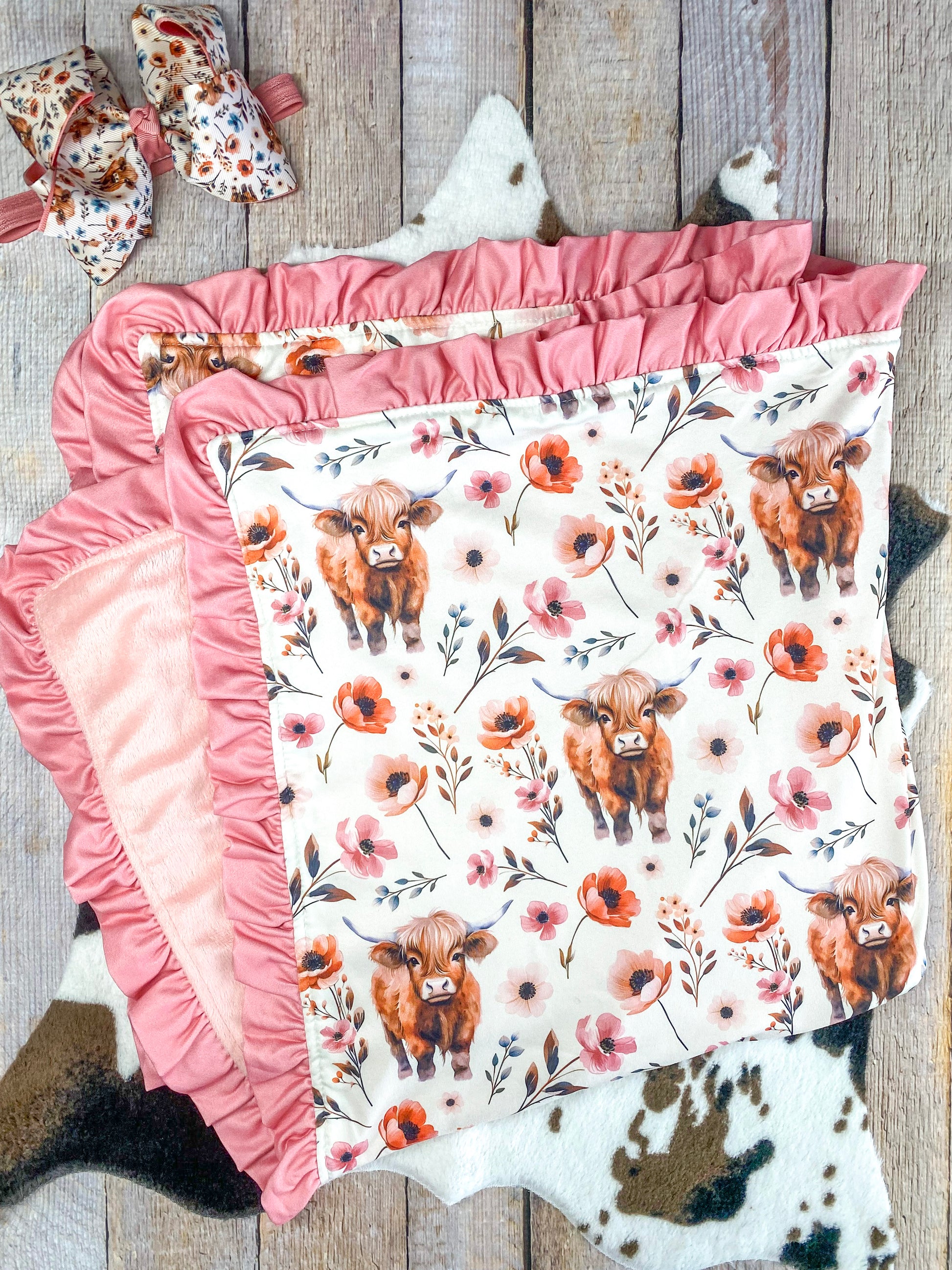 Highland Bloom Baby Blanket
