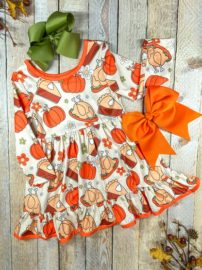 Thanksgiving Treats Twirl Dress