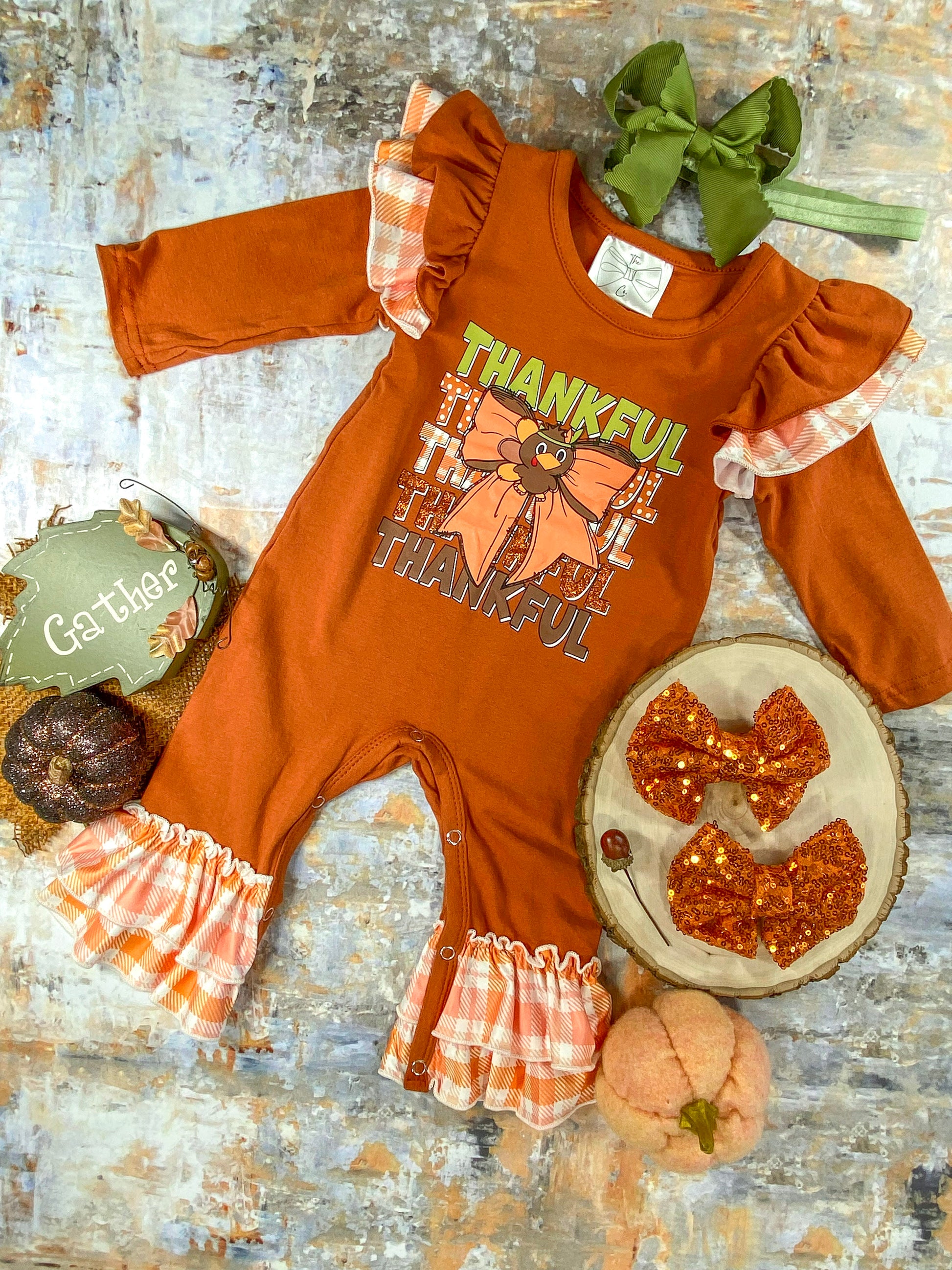 Thankful Bow Infant Onesie