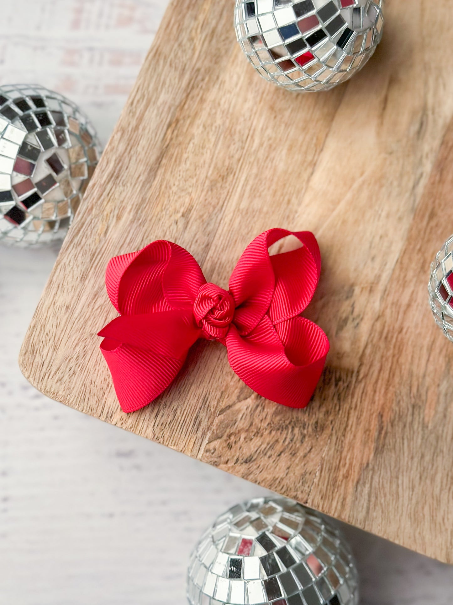 Red Original Grosgrain Hair Bow