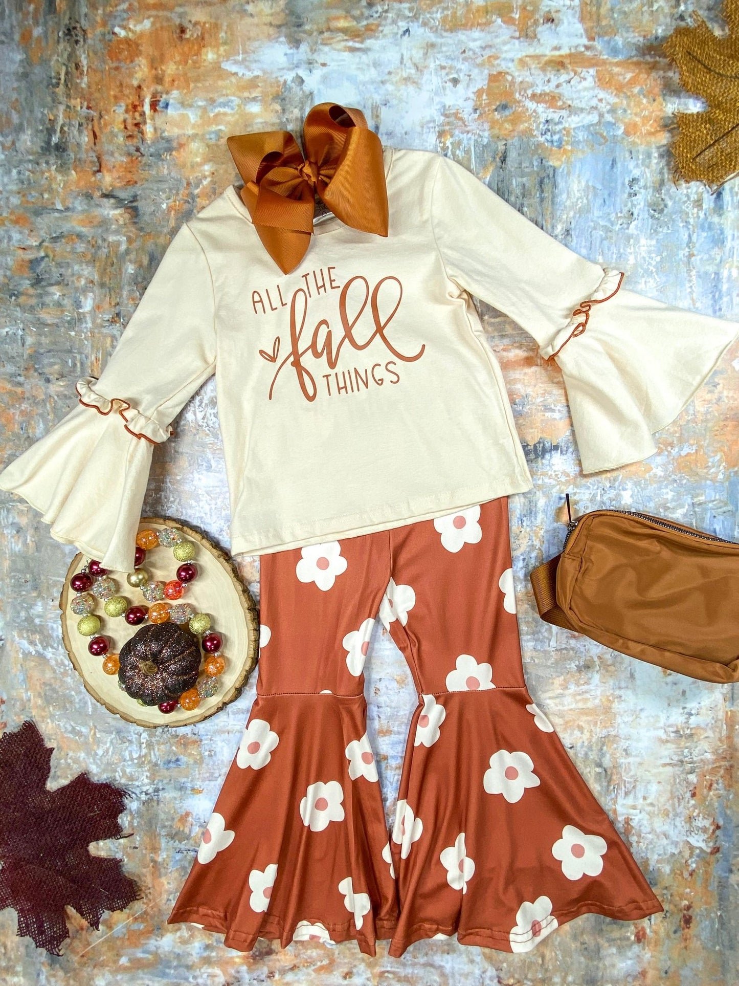 All The Fall Things Bell Bottoms Set