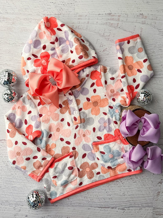 Autumn Flowers Girl's Hoodie