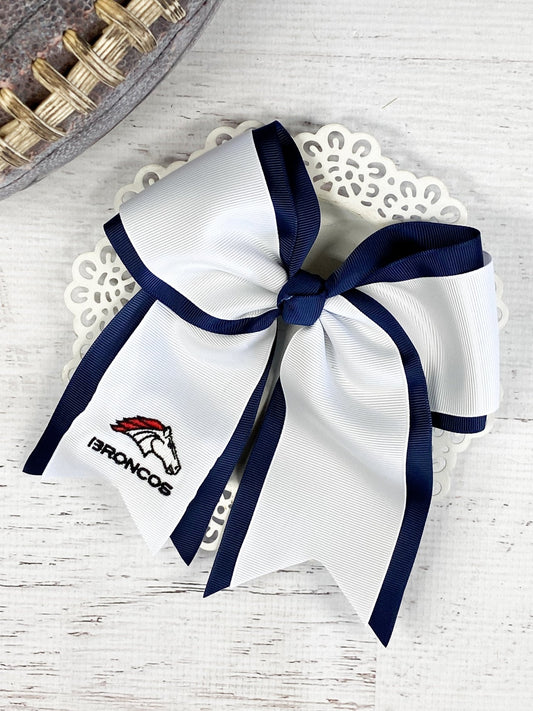 Bay Area Broncos Dual Layer Cheer Bow