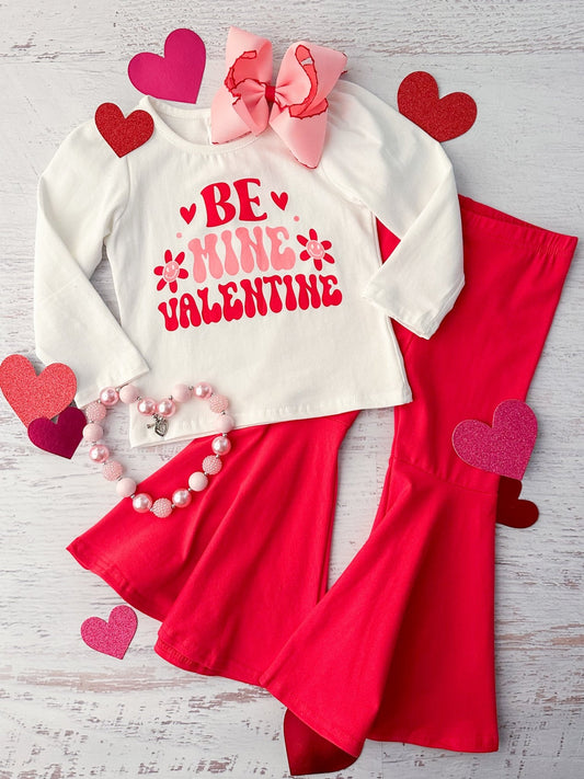 Be Mine Valentine Flared Pants Set
